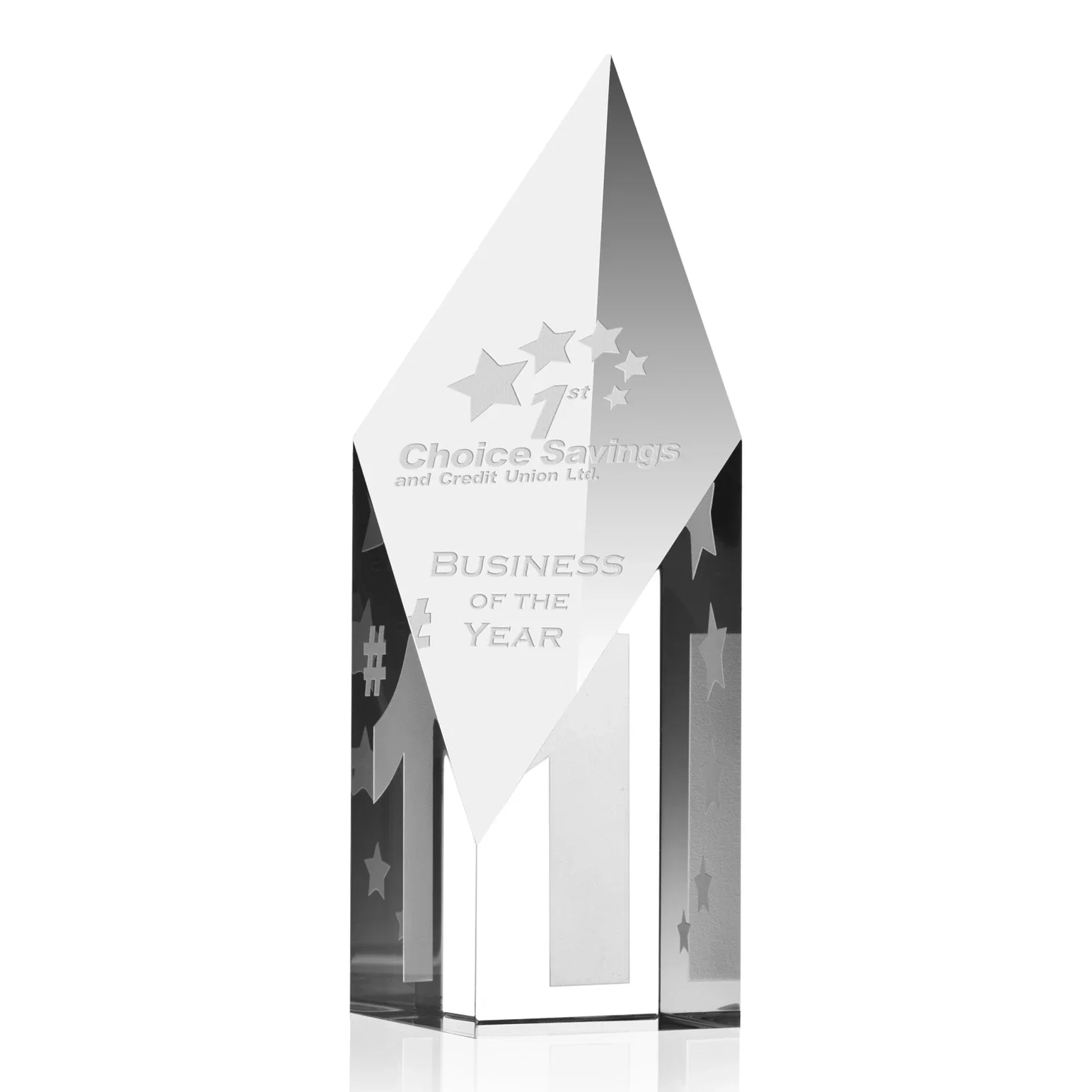 Custom Optical Award for Recognition — view 3