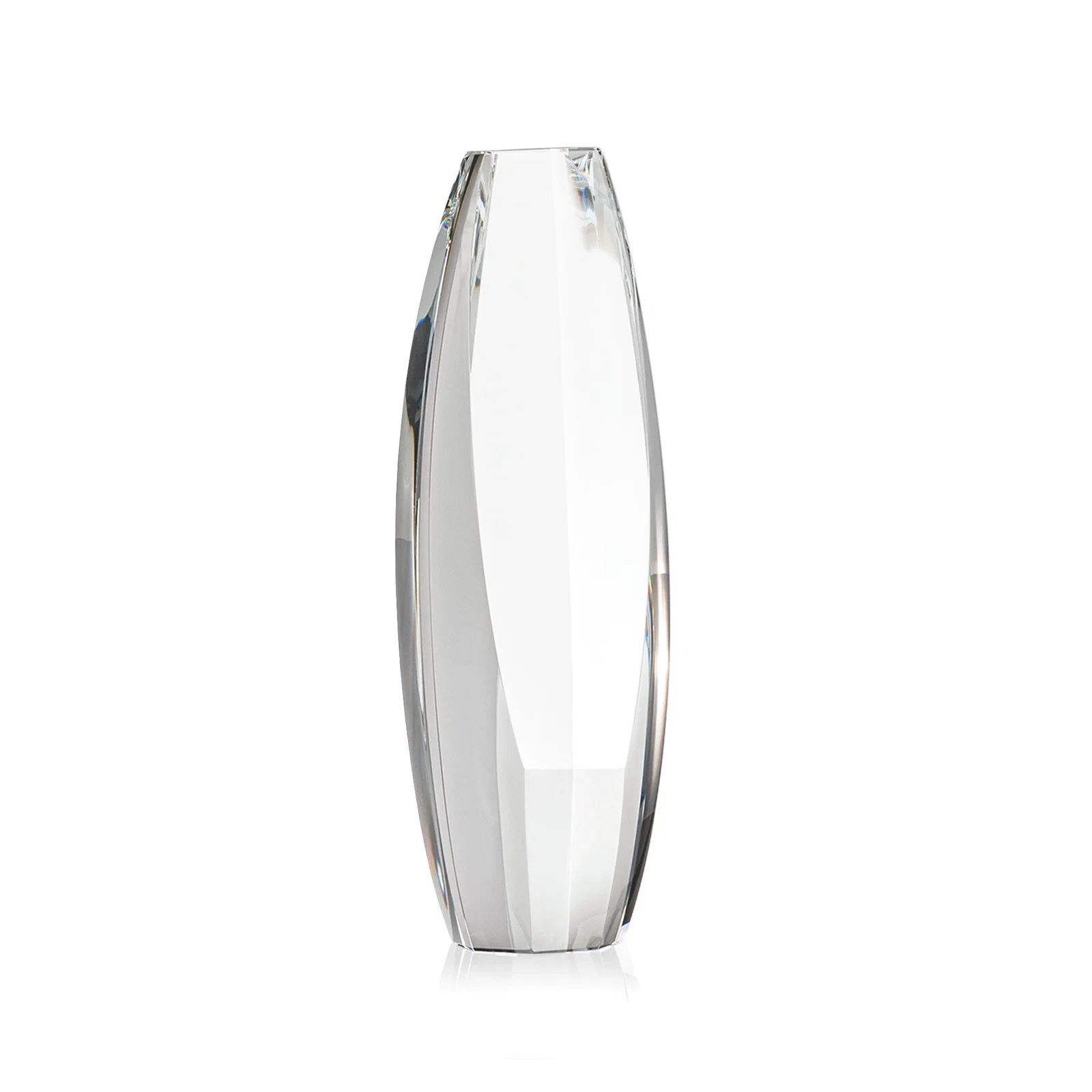 Custom Optical Crystal Tower Award With Sheared-Face Base, awards for volunteer appreciation