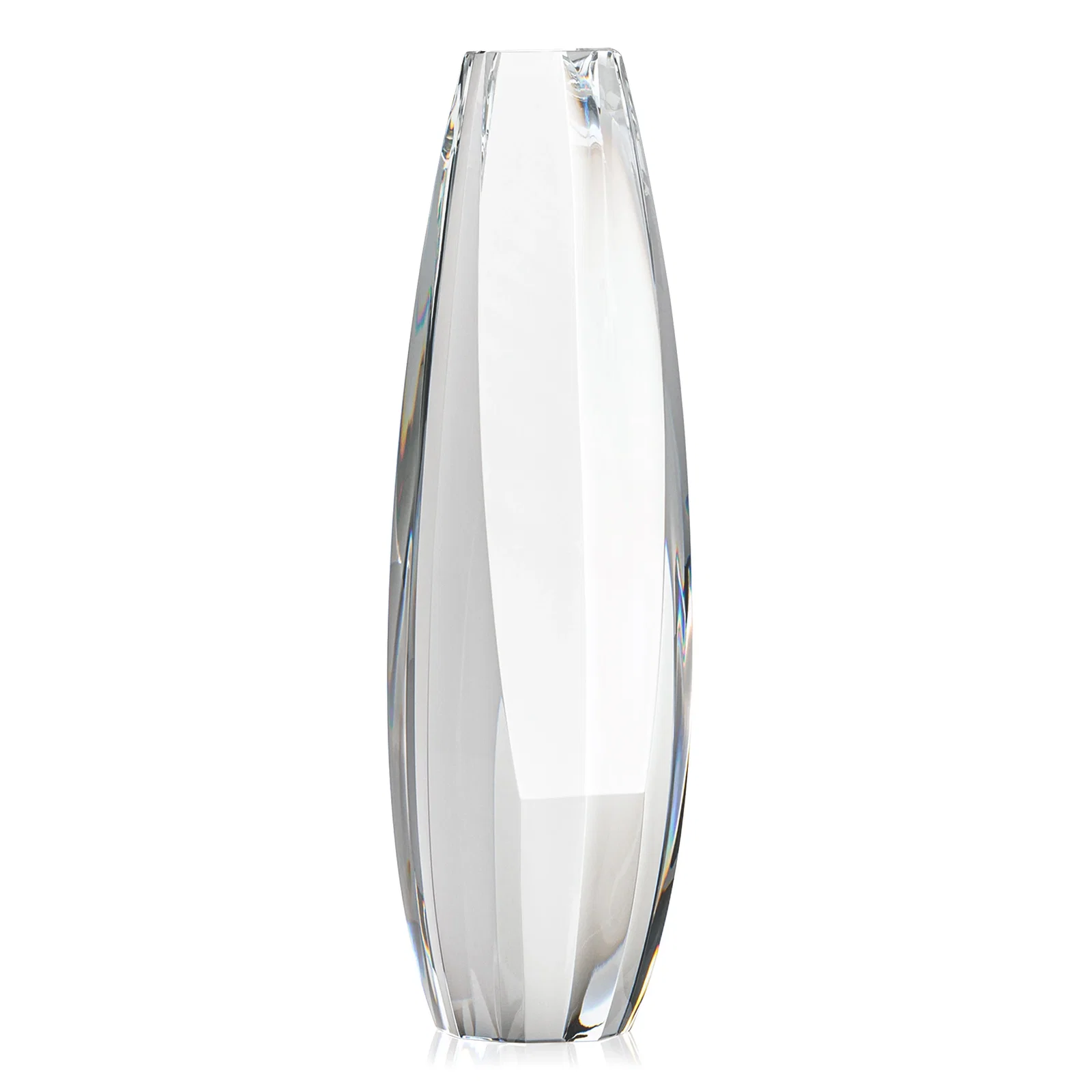 Custom Optical Crystal Tower Award With Sheared-Face Base, awards for company anniversary events
