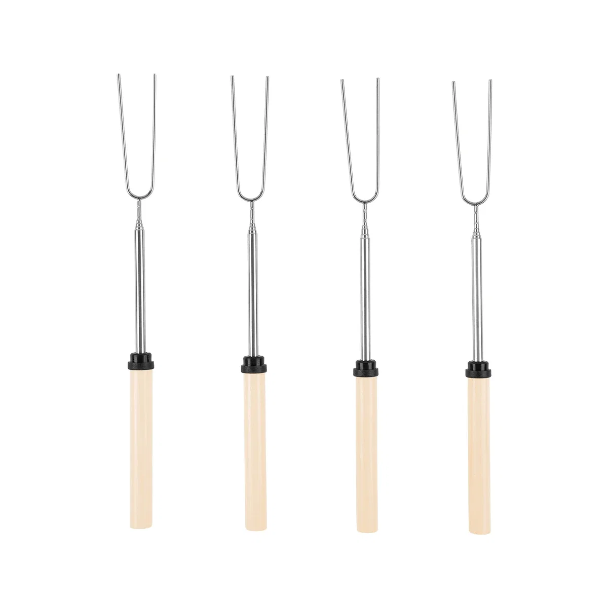Roasting skewers stored in their carrying case