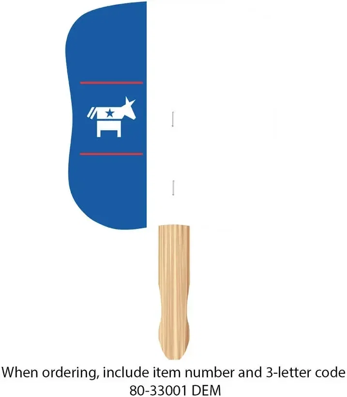  Hourglass Shape Hand Fan — view 10