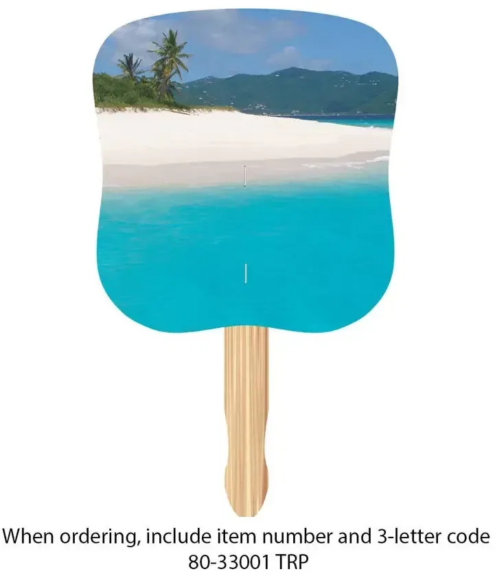  Hourglass Shape Hand Fan — view 3
