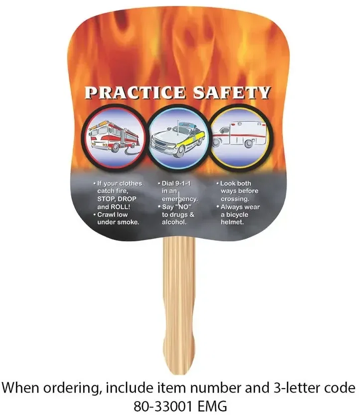  Hourglass Shape Hand Fan — view 4
