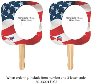 Hourglass Shape Hand Fan