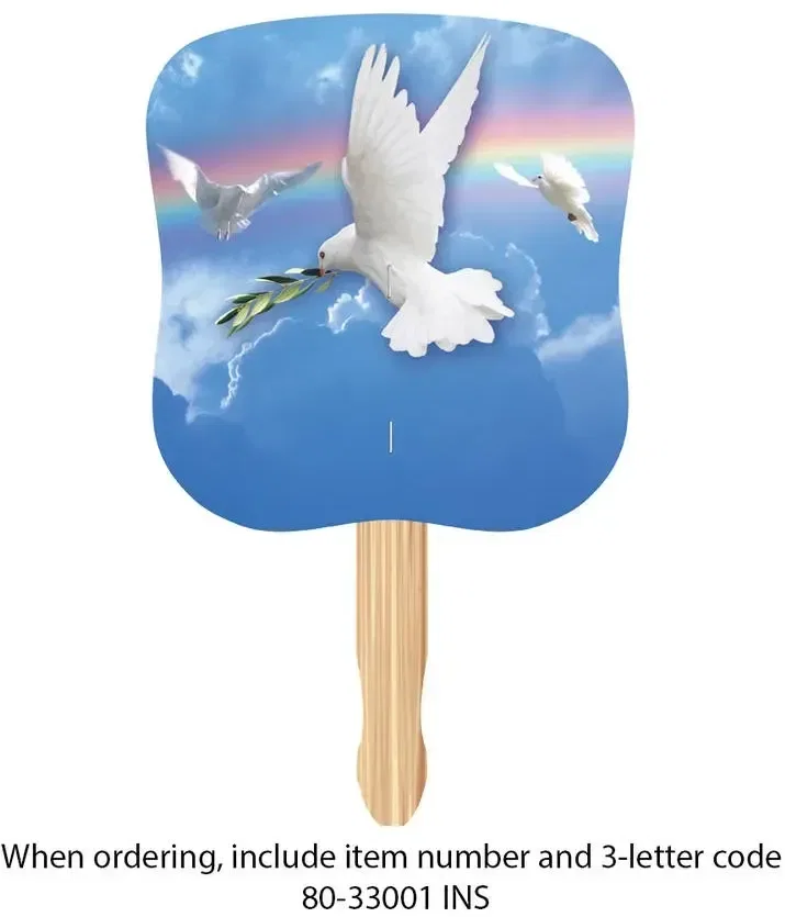  Hourglass Shape Hand Fan — view 8