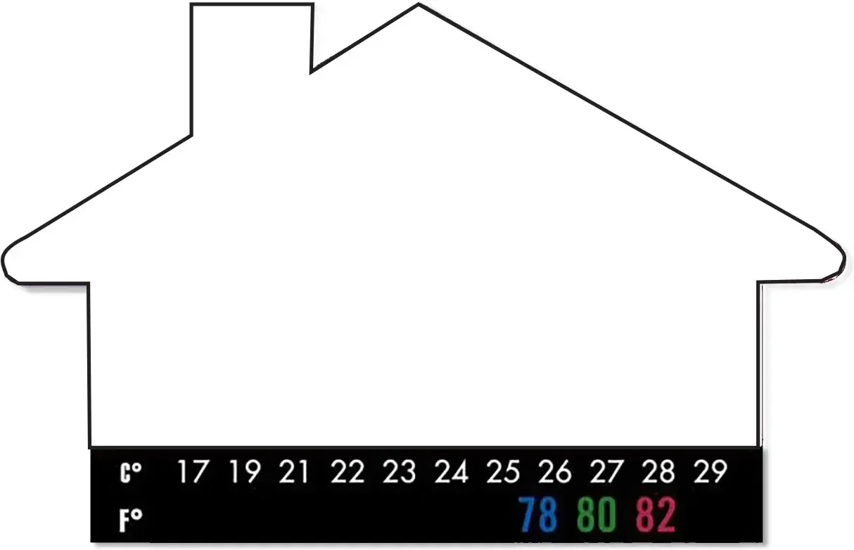 Custom House Magnet + Thermometer — view 2