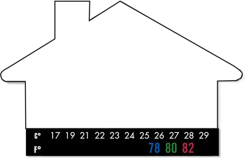 Custom House Magnet + Thermometer — view 2