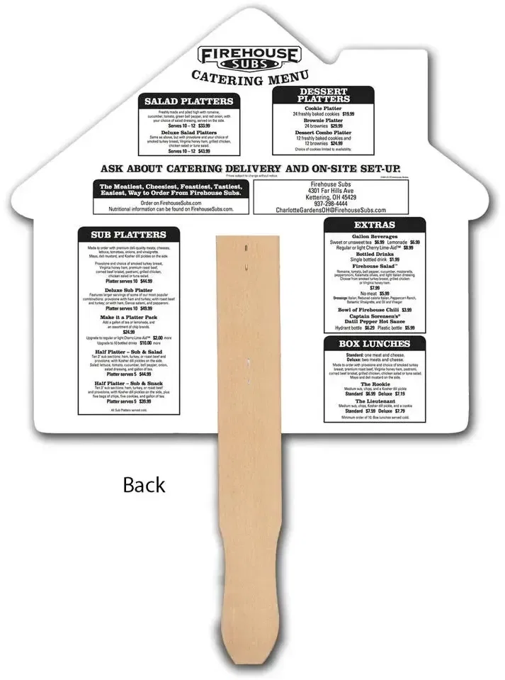House Shape Hand Fan — view 3