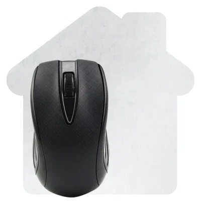 Pad angled on a desktop beside a computer mouse