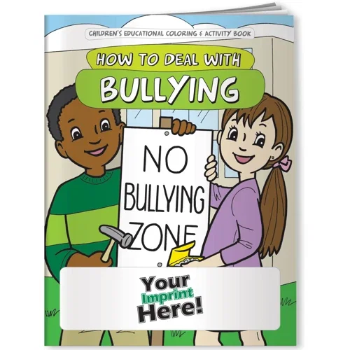 How to Deal with Bullying combo pack open coloring book showing anti-bullying activity pages