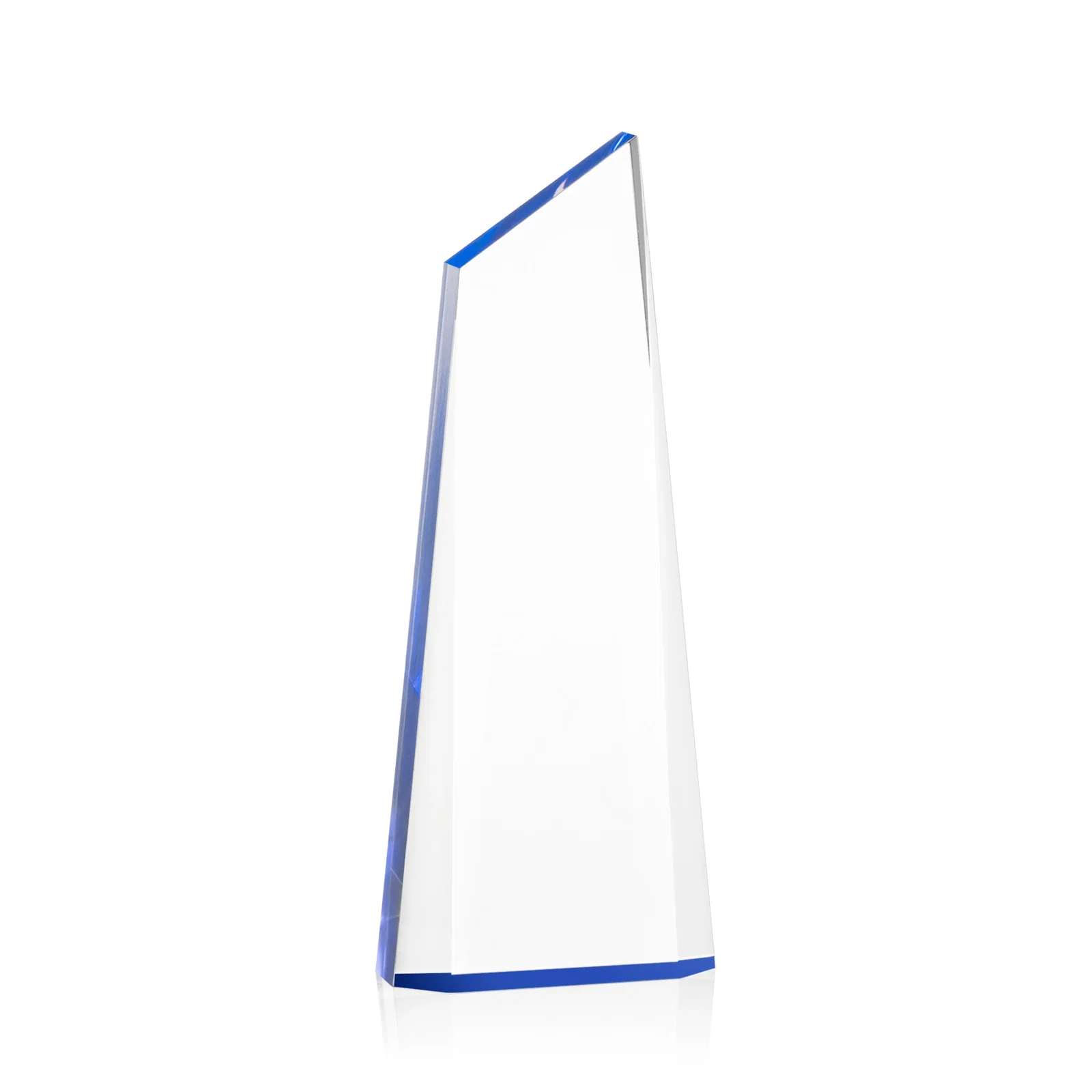 Promotional Right-Facing Acrylic Peak Award with Beveled Sides for graduation ceremonies