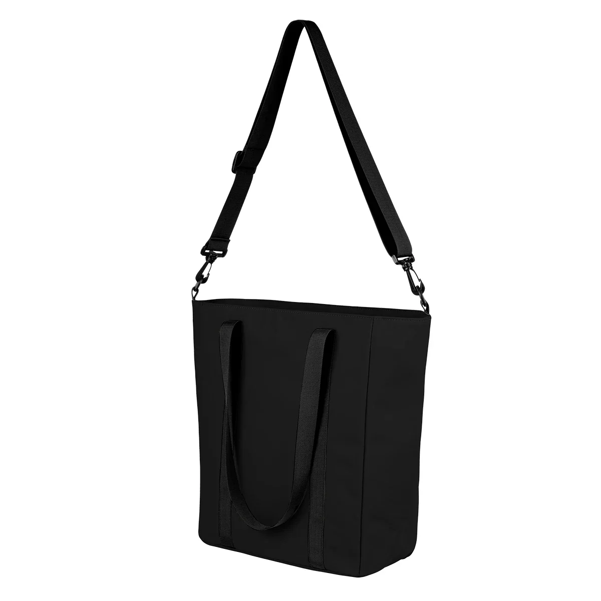 Hudson rPET Leatherette Computer Tote Bag — view 4