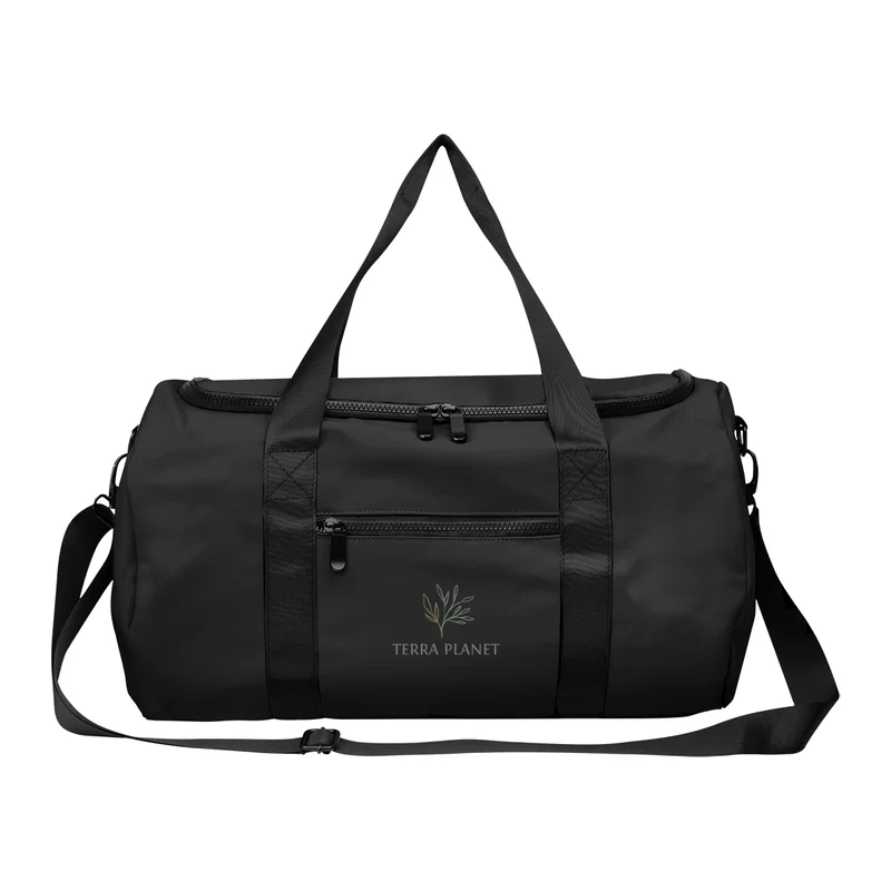 Hudson rPET Leatherette Duffel Bag — view 2