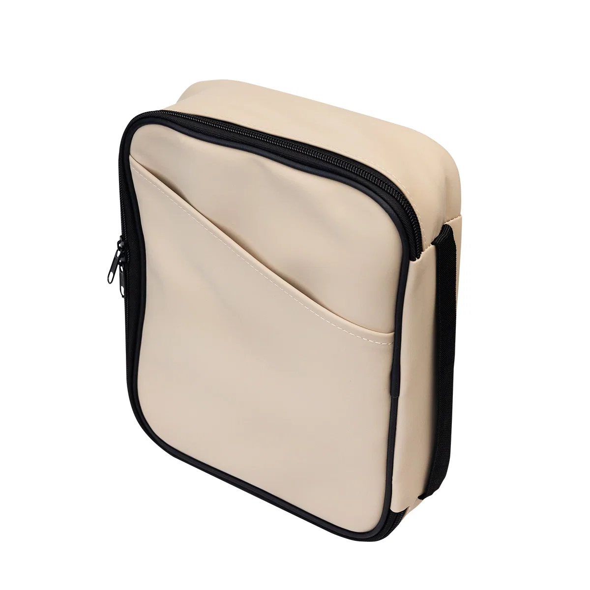 Interior layout of the travel organizer with slots for small electronics