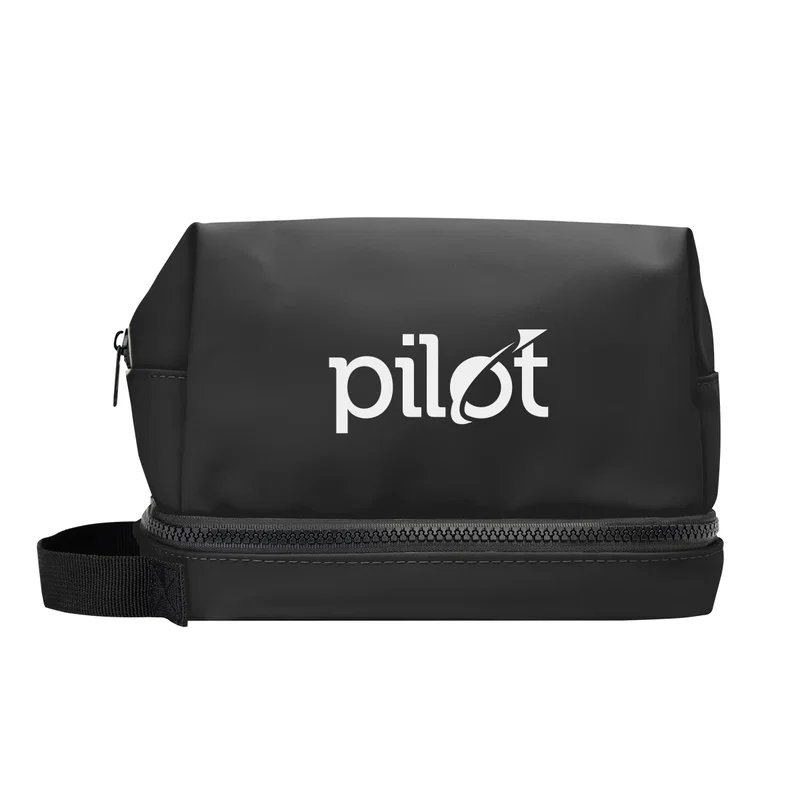 Hudson rPET Leatherette Toiletry Bag — view 11