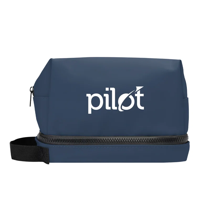 Hudson rPET Leatherette Toiletry Bag — view 12