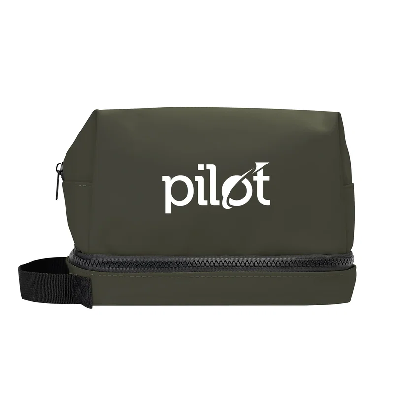 Hudson rPET Leatherette Toiletry Bag — view 13
