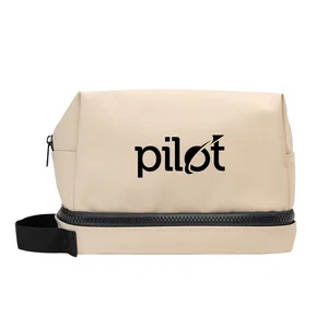 Hudson rPET Leatherette Toiletry Bag