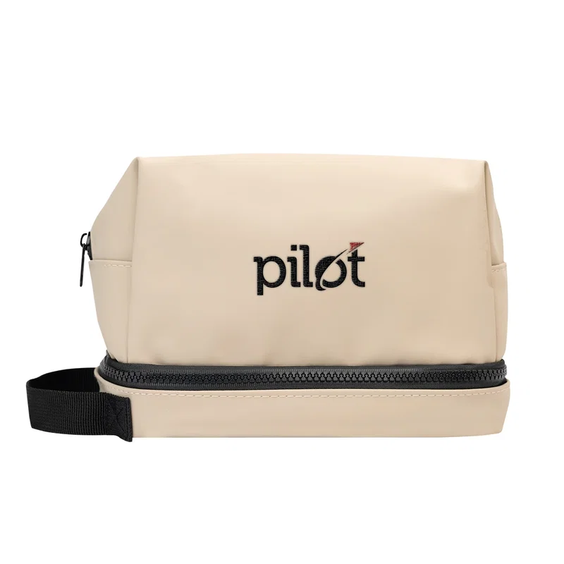 Hudson rPET Leatherette Toiletry Bag — view 9