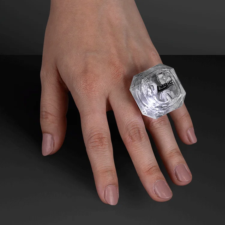 Huge Red Gem Lighted Rings — view 9