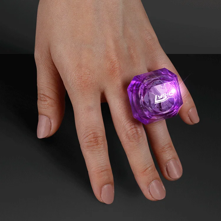 Huge Red Gem Lighted Rings — view 4