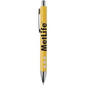 Plastic Ballpoint Pen with Raised-Dot Grip, 5 1/2" L