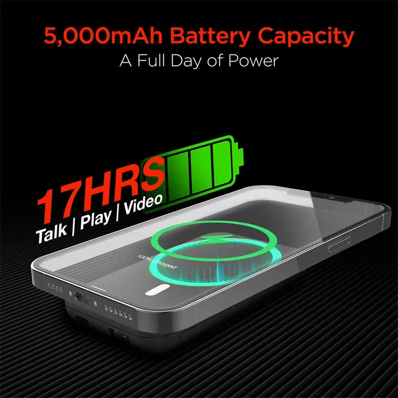 Hypergear 5000mAh Magnetic Wireless Power Bank for iPhone 12+ Series — view 2