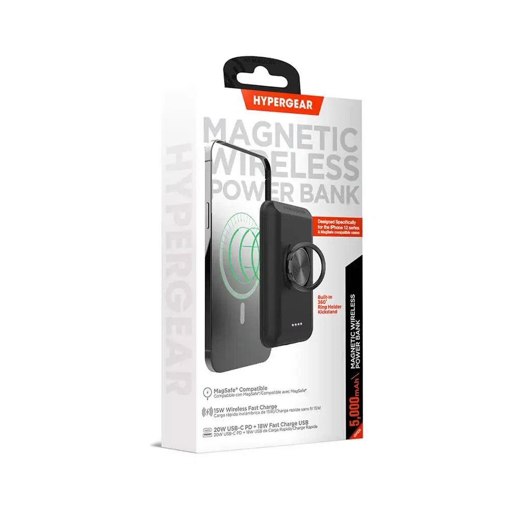 Hypergear 5000mAh Magnetic Wireless Power Bank for iPhone 12+ Series — view 3
