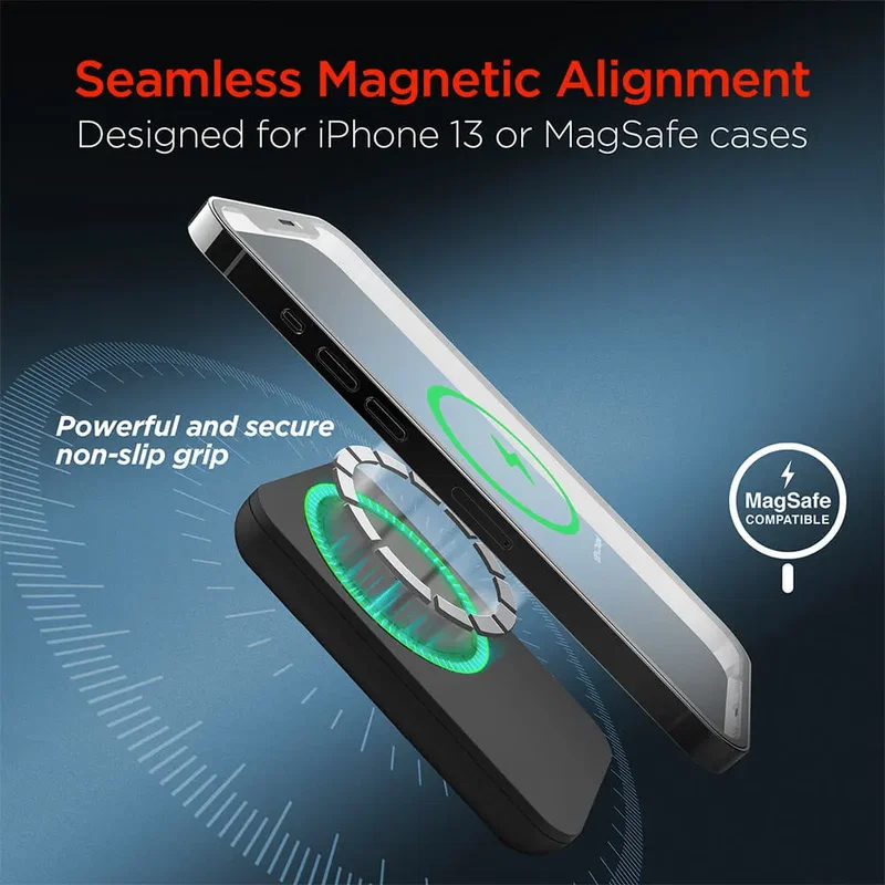 Hypergear 5000mAh Magnetic Wireless Power Bank for iPhone 12+ Series — view 6