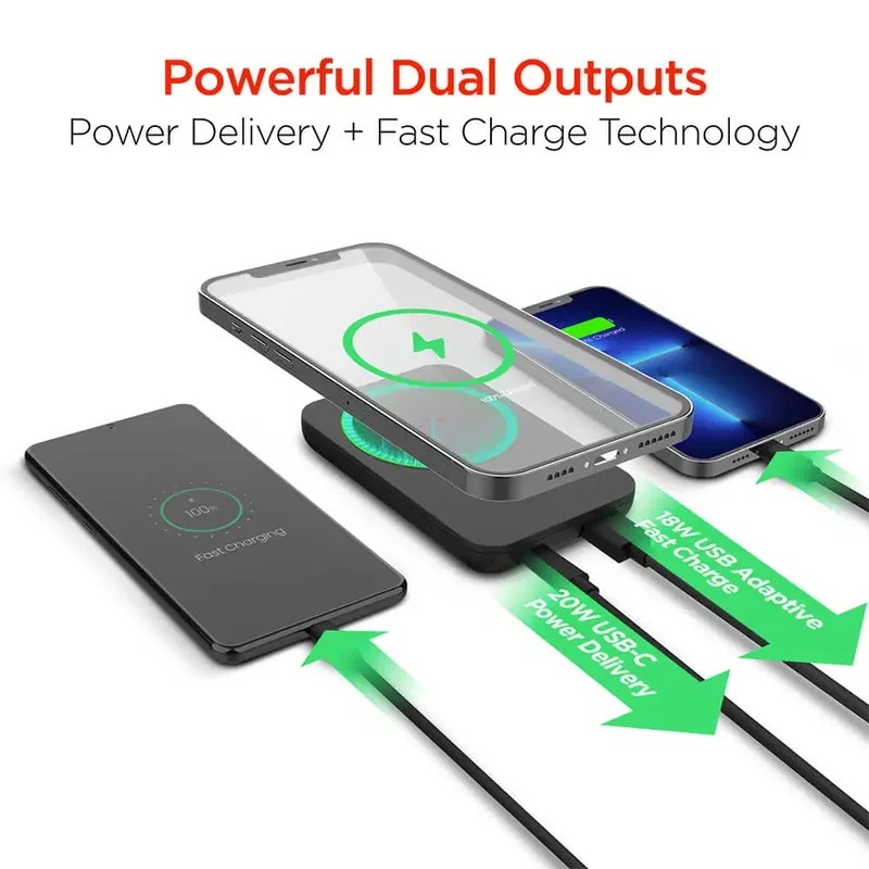 Hypergear 5000mAh Magnetic Wireless Power Bank for iPhone 12+ Series — view 8
