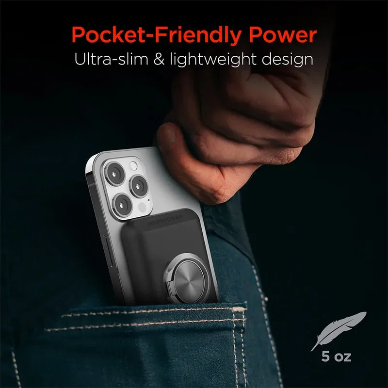 Hypergear 5000mAh Magnetic Wireless Power Bank for iPhone 12+ Series — view 9