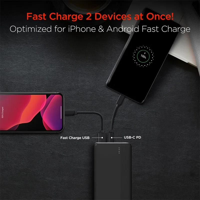 Hypergear Fast Charge Power Bank with Usb-C - Black — view 5