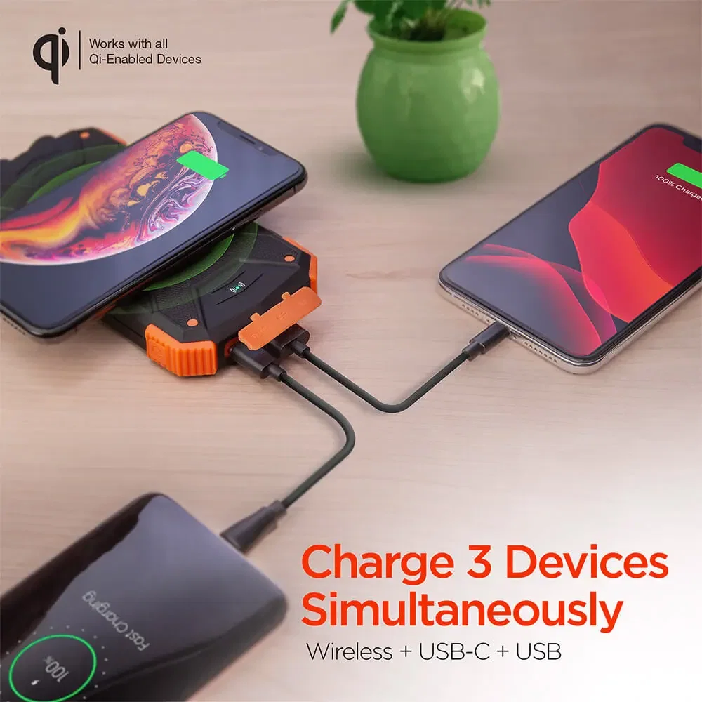 HyperGear Solar 10000mAh Wireless Power Bank — view 4