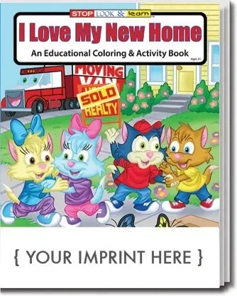 I Love My New Home Coloring & Activity Book