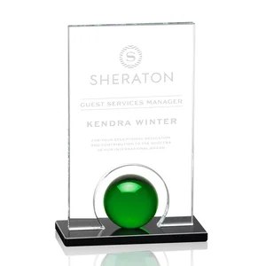 Crystal Orb Award Surrounded by a Solid Starfire Crystal Block