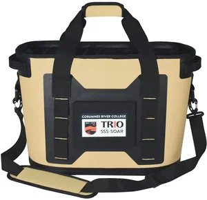 Roll-Top Cooler with Shoulder Strap, 13.5" x 18.5" x 9.5" Polyester, Holds 24-30 Cans