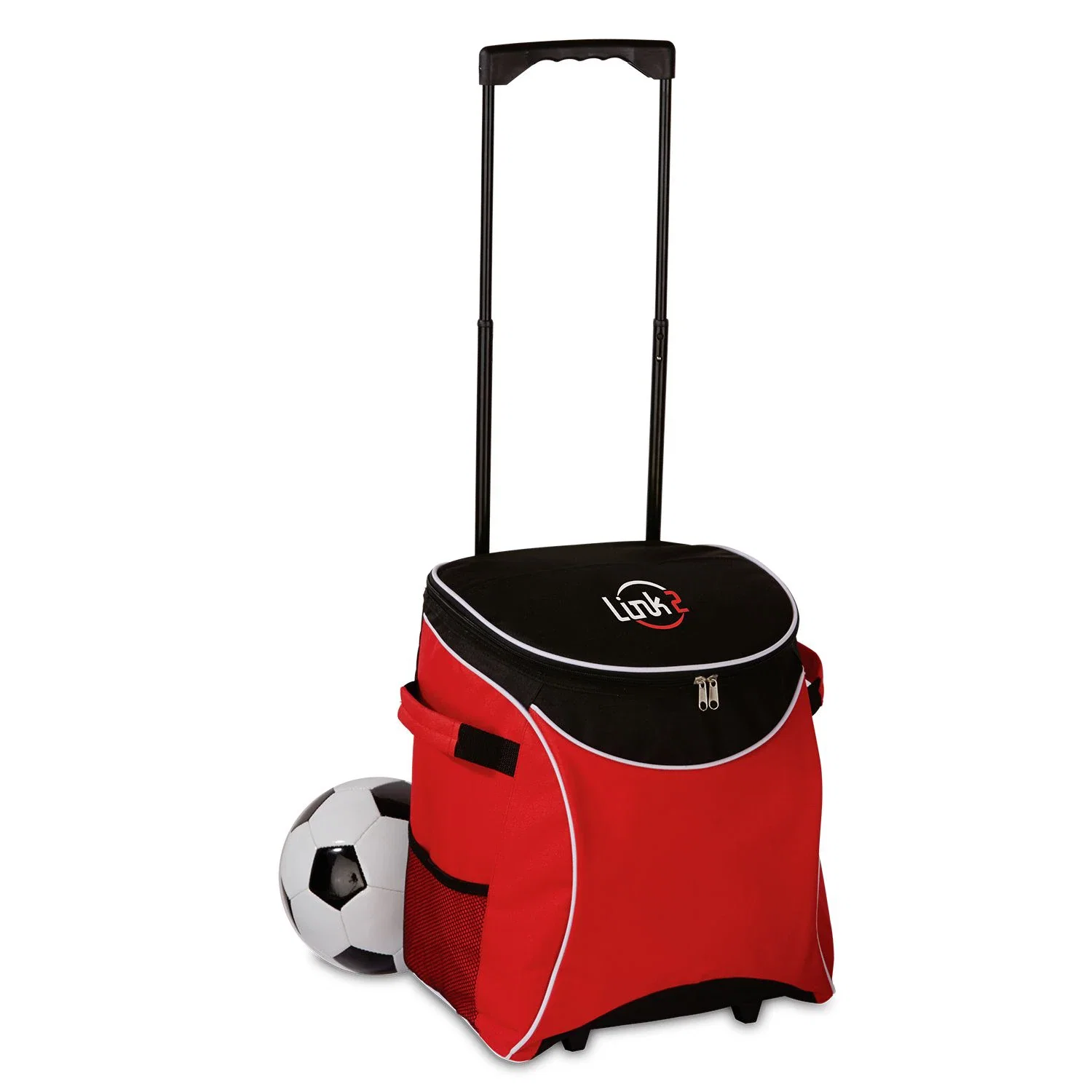 Ice River Lite Rolling Cooler — Red