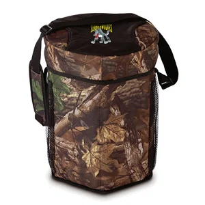 12-Can Ice River Seat Cooler, Camo Nylon, Full-Color Imprint