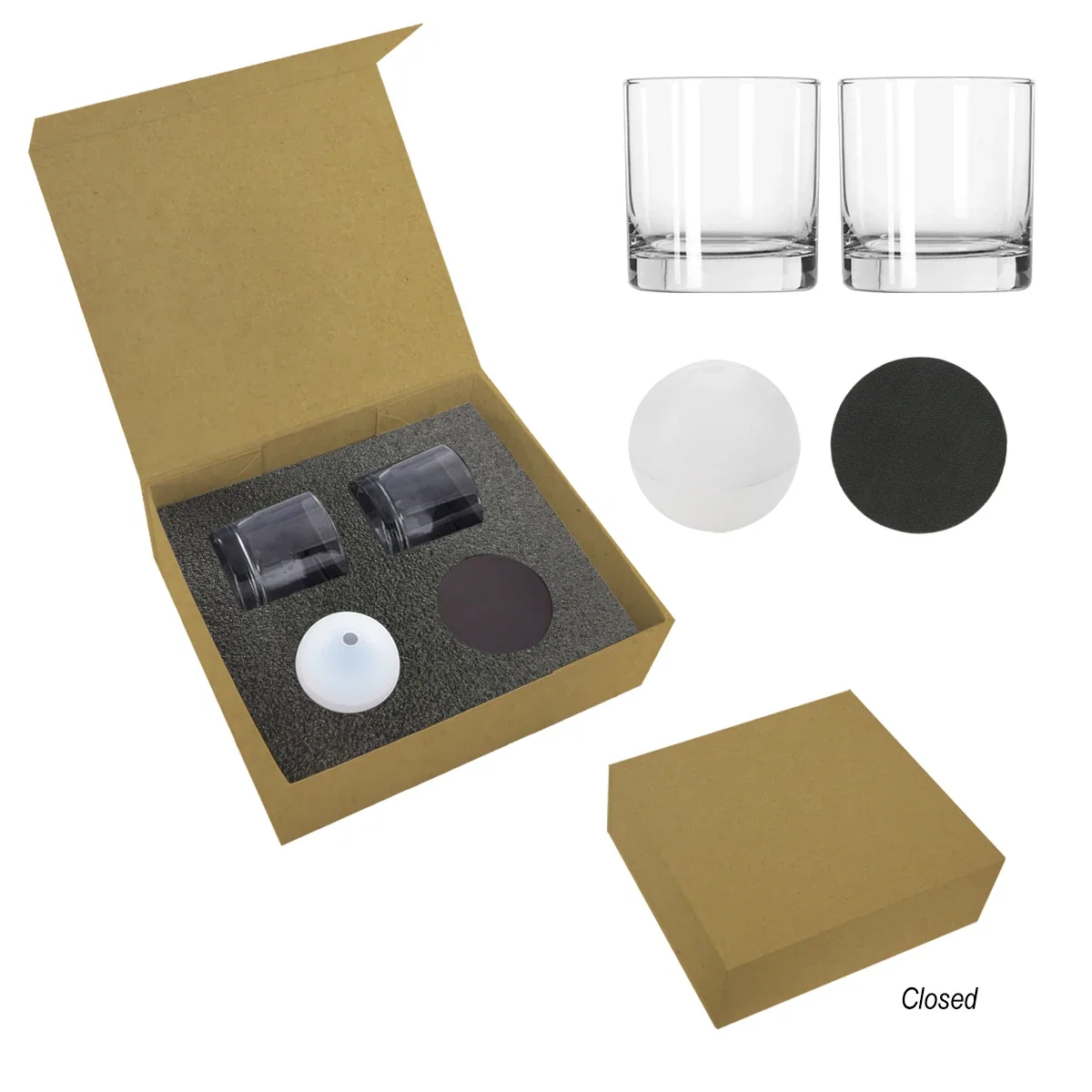 Imprint area shown on the front face of the glassware