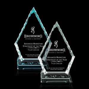 Jade Glass Arrowhead Iceberg Award