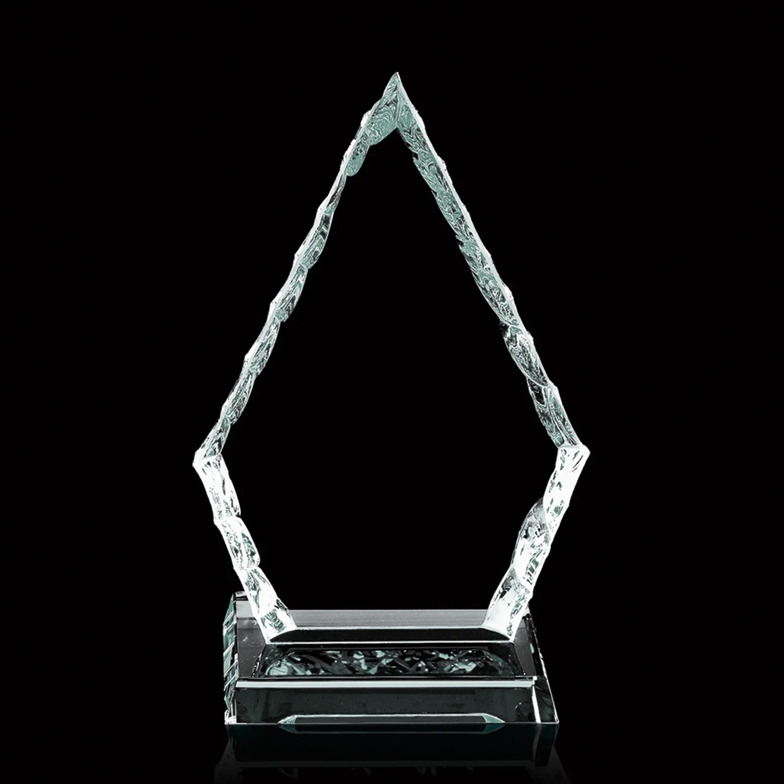 Custom Starfire Crystal Award With Hand-Chipped, Polished Edges, awards for donor appreciation