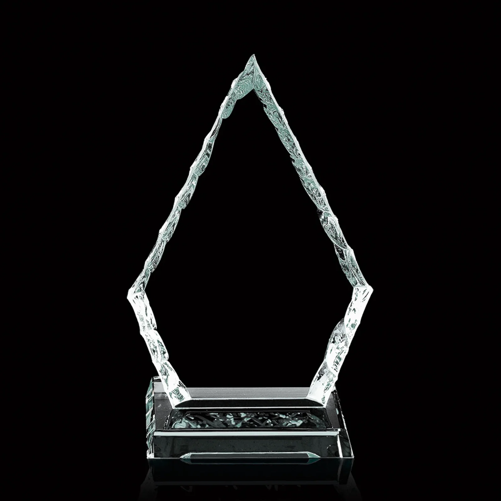 Custom Starfire Crystal Award With Hand-Chipped, Polished Edges, awards for sales achievement awards
