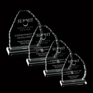 Starfire Crystal Iceberg Mountain Award, a Single Flat Pane