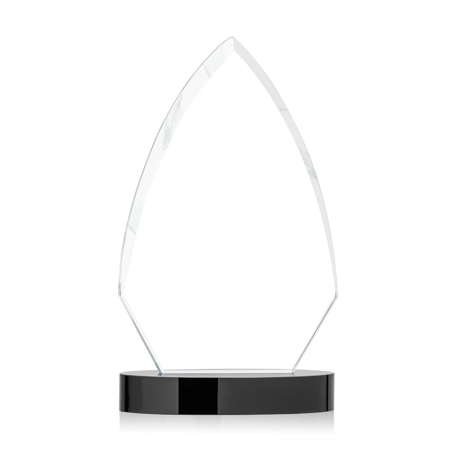 Personalized Starfire Crystal Arrowhead Award with Top-Meeting Side Bevels for graduation ceremonies