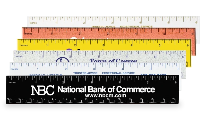 Ideal Dual-Scale Pocket Ruler. Plastic pocket ruler with inch and centimeter scales for back-to-school kits
