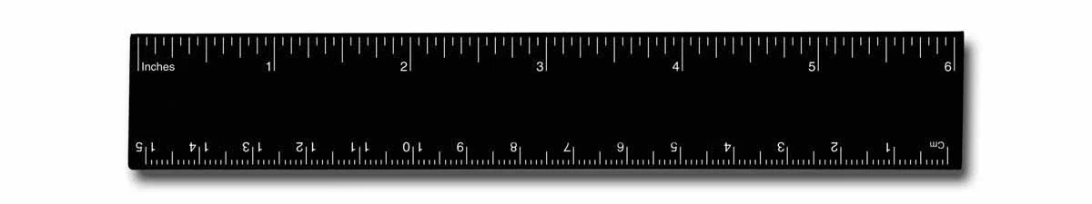 Ideal Dual-Scale Pocket Ruler. Plastic pocket ruler with inch and centimeter scales for back-to-school kits, view 4