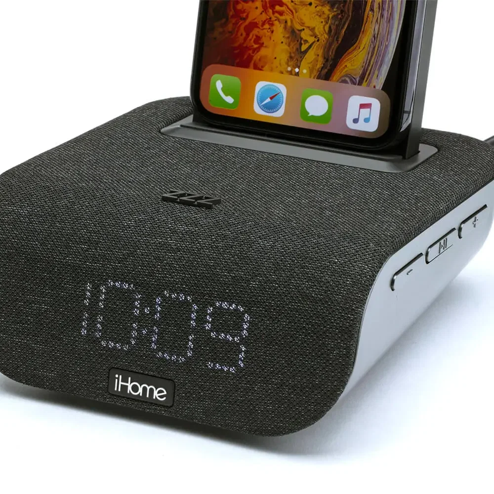 iHome iBTW20 Dual-Charging Alarm Clock and Wireless Speaker — view 3