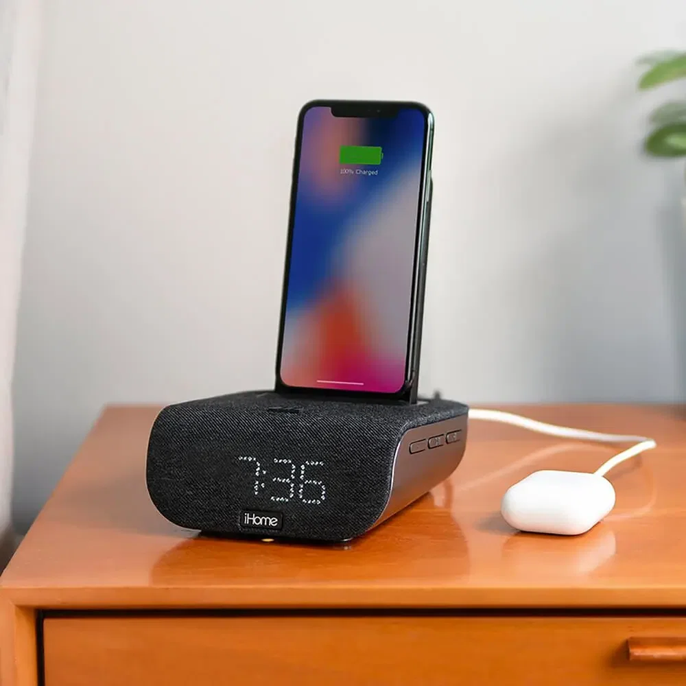 iHome iBTW20 Dual-Charging Alarm Clock and Wireless Speaker — view 8