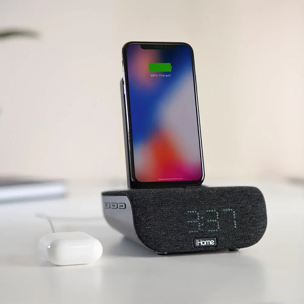 iHome iBTW20 Dual-Charging Alarm Clock and Wireless Speaker — view 9
