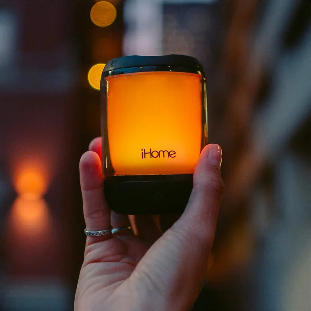 iHome PlayGlow Mini Waterproof Bluetooth Speaker with Color Changing Lights — view 11